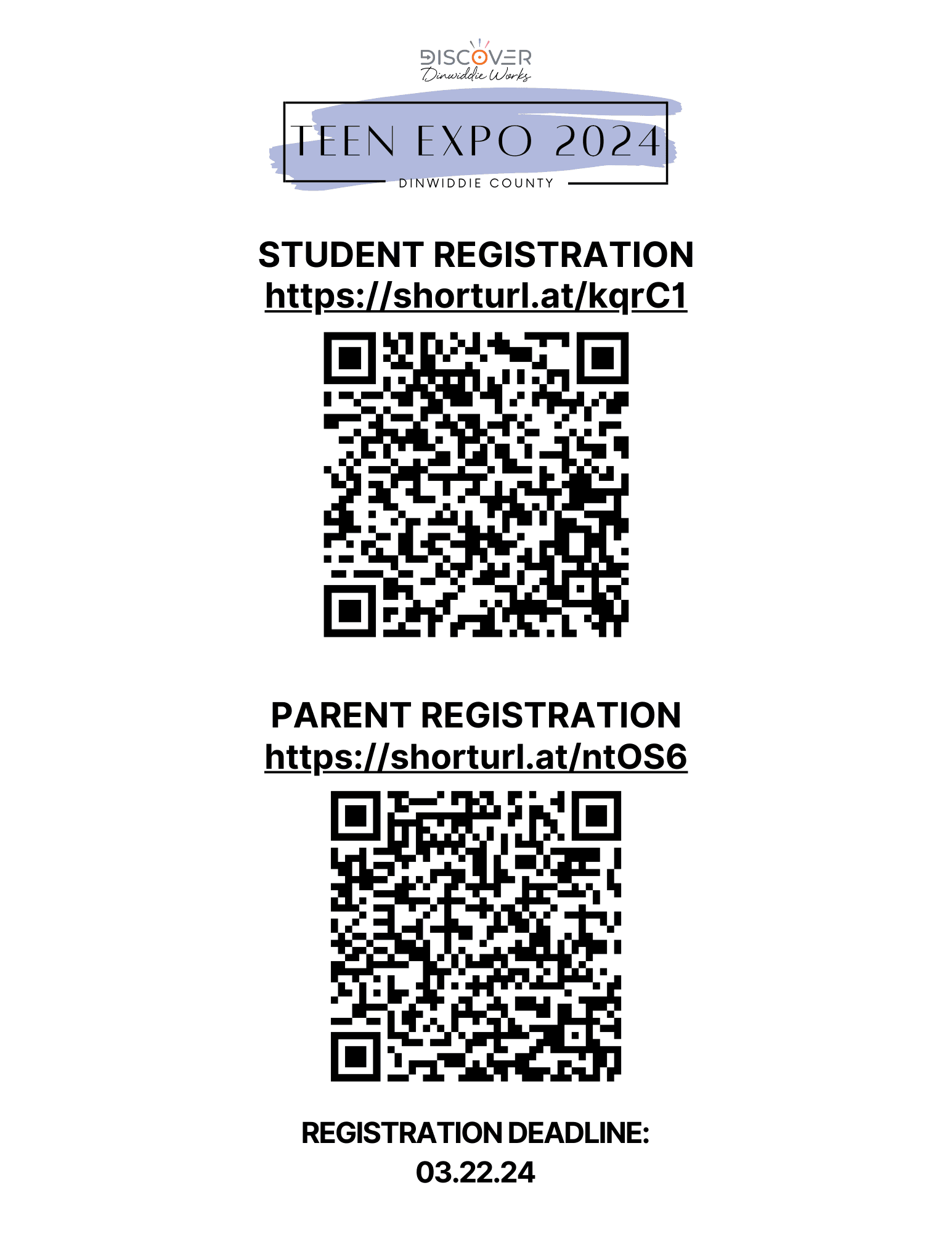 2024 Teen Expo - Registration Links